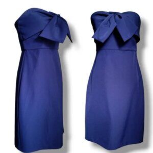 Sam Edelman Navy Blue Strapless Cocktail Dress
